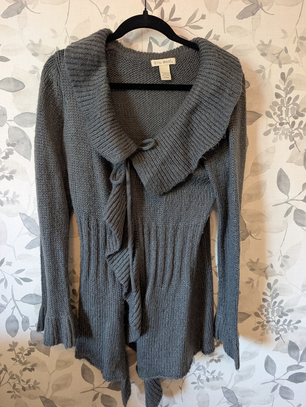 Cottagecore Ruffle-Front Cardigan Sweater - Picture 2 of 6